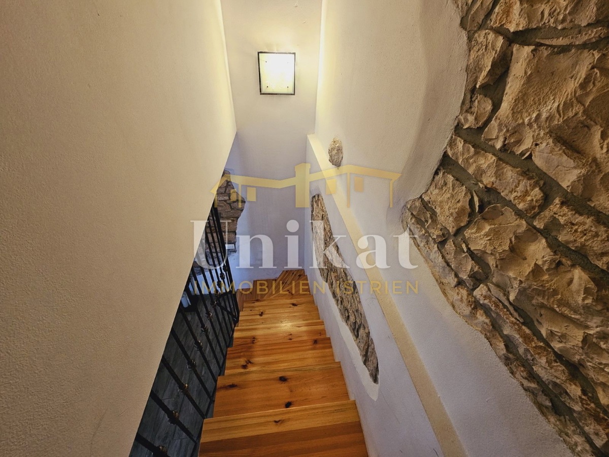 Posest z obnovljeno kamnito hišo, vrtom in bazenom